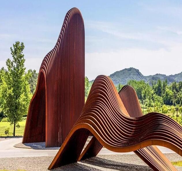 松溪锈钢板造型